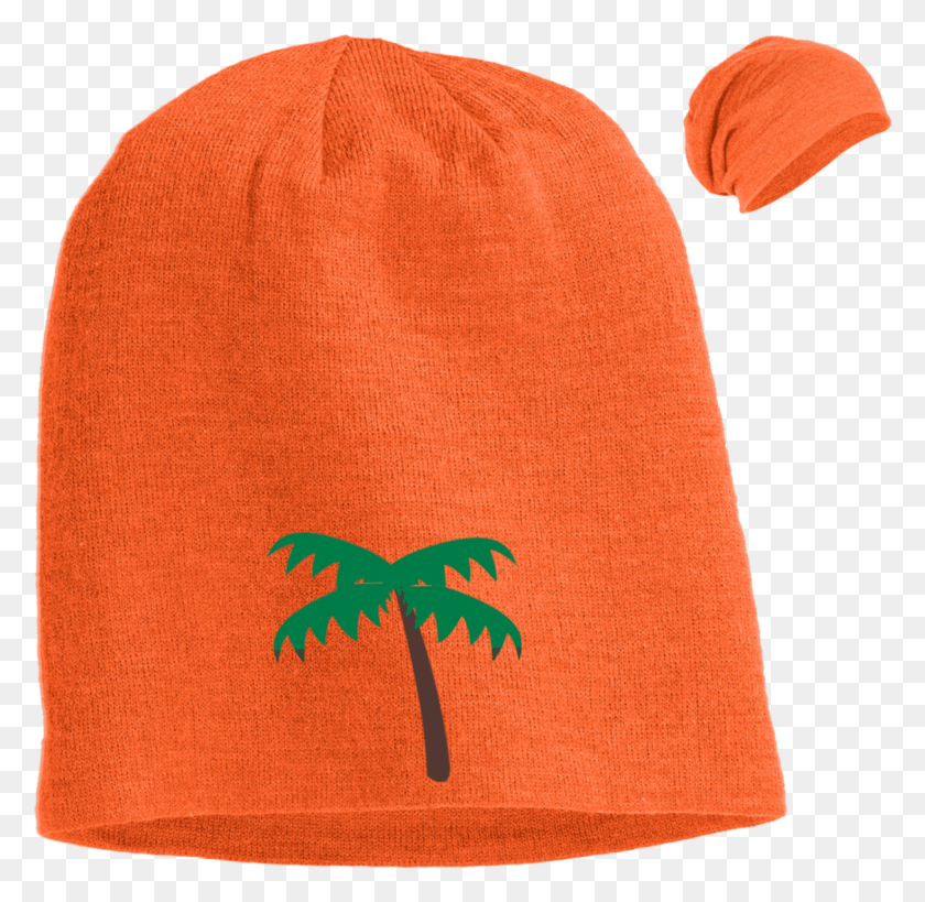 1130x1100 Palm Tree Emoji Dt618 District Slouch Beanie, Clothing, Apparel, Cap HD PNG Download