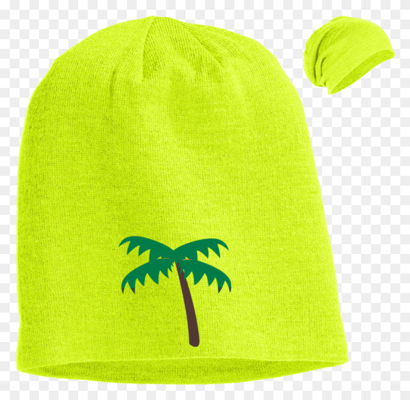 1130x1100 Palm Tree Emoji Dt618 District Slouch Beanie Beanie, Clothing, Apparel, Cap HD PNG Download