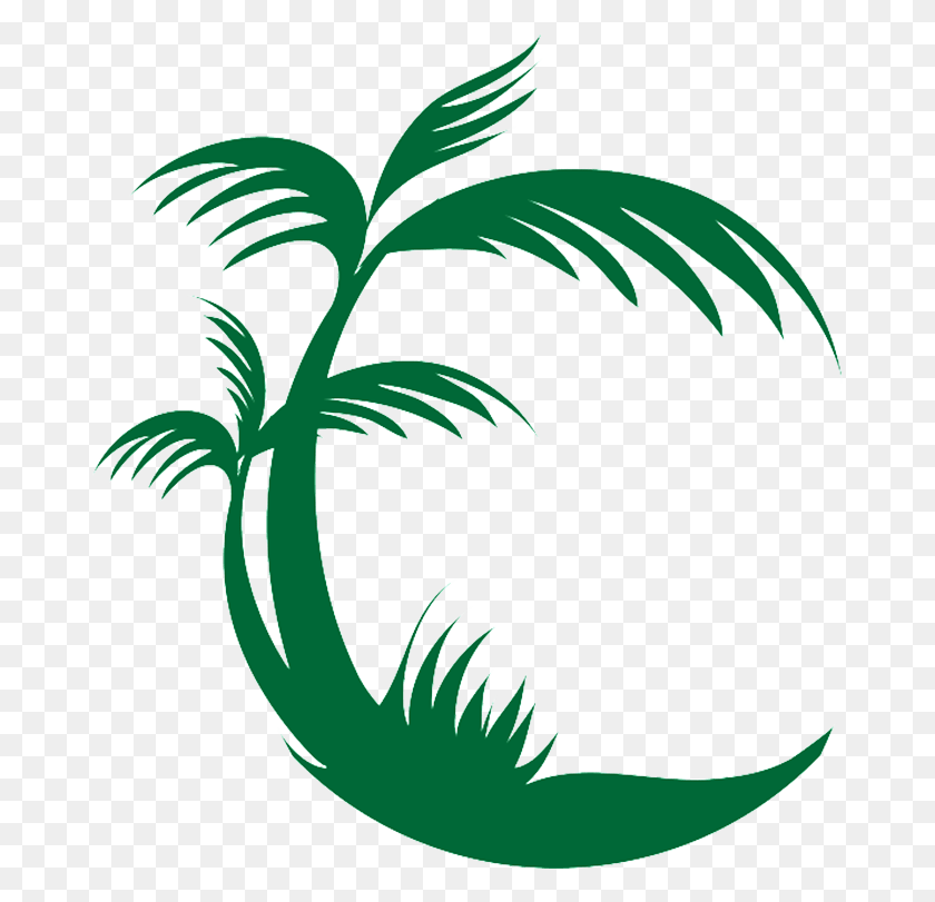 674x751 Palm Tree Logo Free Palm Tree Logo, Green, Plant, Tree HD PNG Download