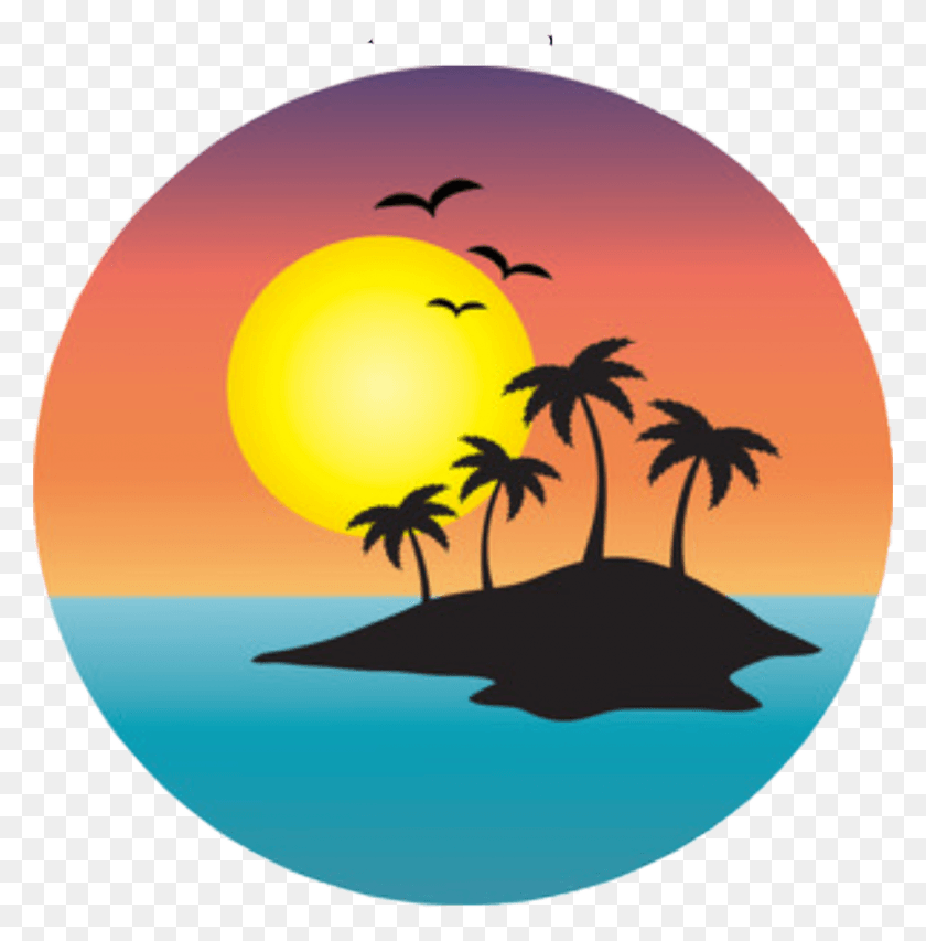 1024x1042 Palm Tree Sunset Clipart, Outdoors, Nature, Sky HD PNG Download