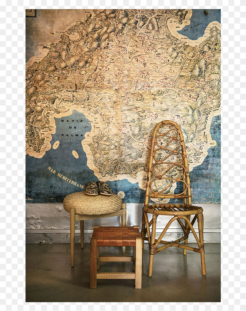 668x1001 Palma Rocking Chair, Furniture, Map, Diagram Descargar Hd Png