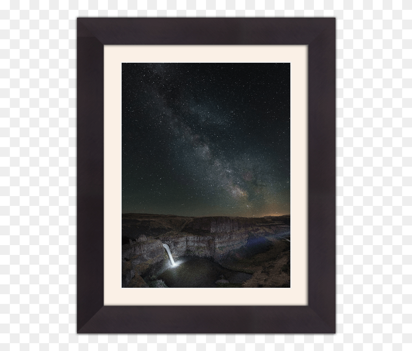 538x656 Palouse Falls Vs Milky Way, Nature, Outdoors, Night HD PNG Download
