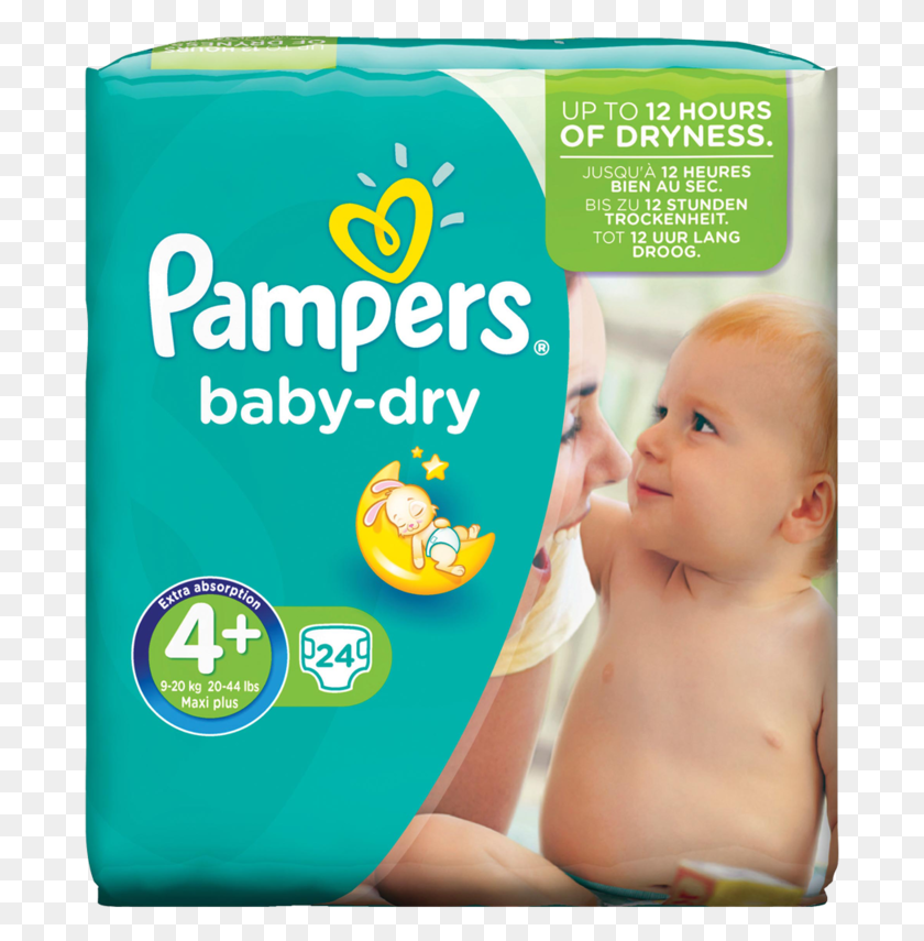 687x795 Pampers Baby Dry 24pack Pampers Baby Dry, Person, Human, Diaper HD PNG Download