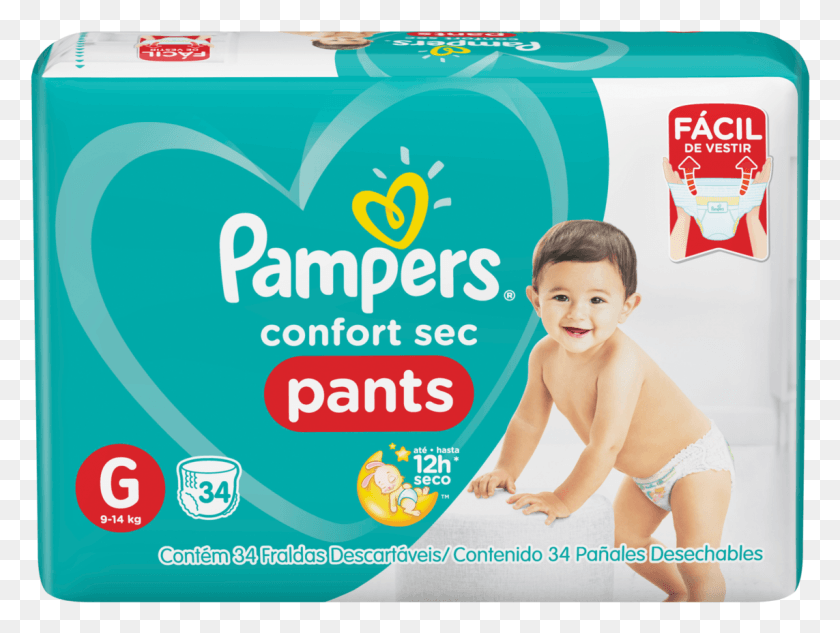 1143x841 Pampers Baby Dry Pants, Advertisement, Person, Human HD PNG Download