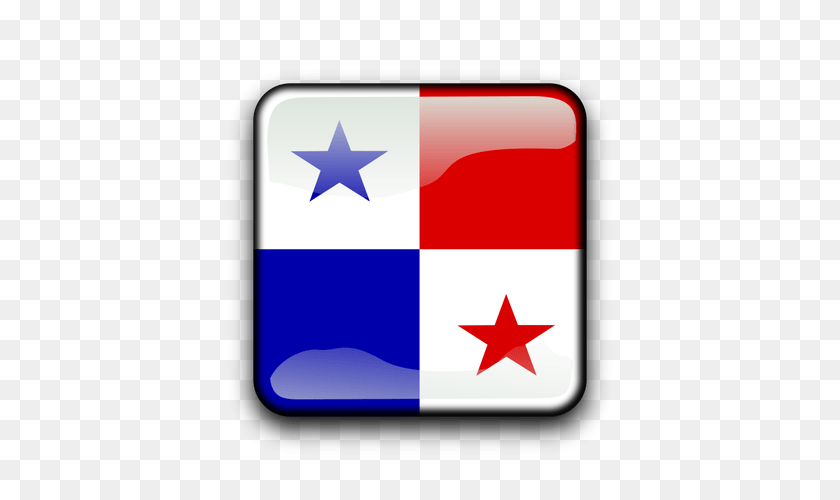 Panama Flag Vector Clipart PNG