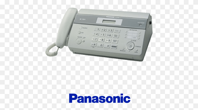 459x408 Descargar Png Panasonic Basic Fax Machine Wo Auto Cutter Kx Ft981Cx Fax Panasonic Kx, Electronics, Phone, Dial Telephone Hd Png