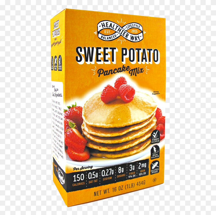 453x776 Pancake Clipart Pancake Mix Healthier Way Sweet Potato Pancake, Bread, Food, Plant HD PNG Download