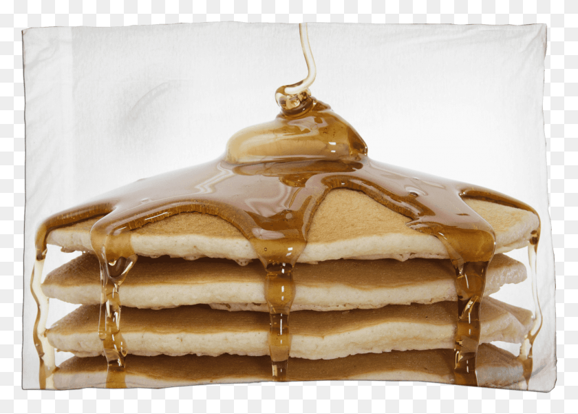 1902x1321 Pancake Stack Pillow Case Pancake With Pouring Syrup, Bread, Food, Caramel Descargar Hd Png