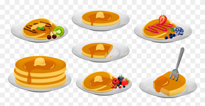 943x454 Pancakes Berries Butter Chocolate Blueberry, Dish, Meal, Food HD PNG Download