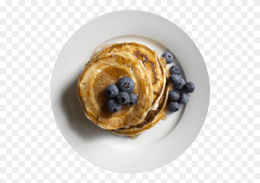 518x532 Pancakes With Blueberries Transparent Blueberry Pancakes, Bread, Food, Pancake HD PNG Download
