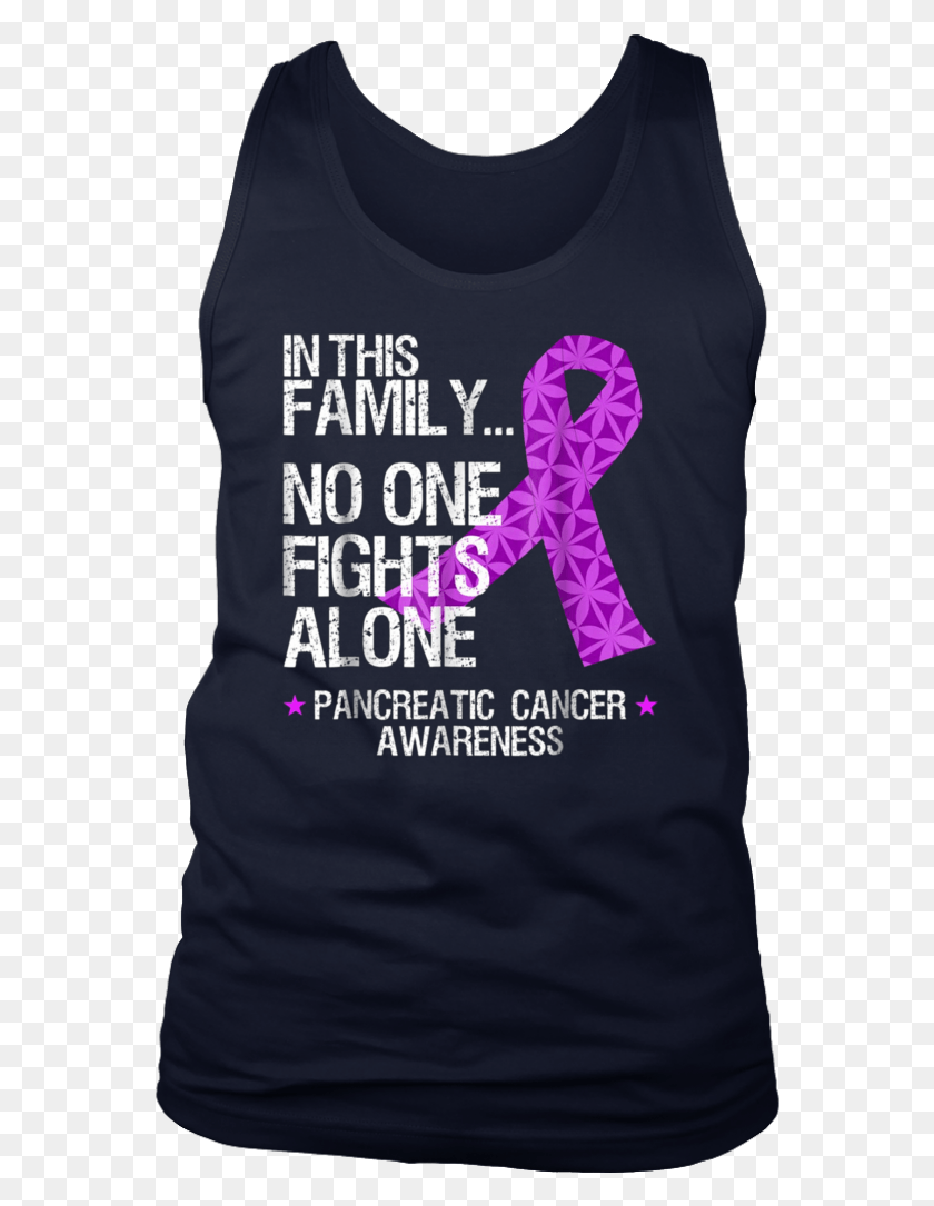 562x1025 Pancreatic Cancer Awareness Shirt No One Fights Alone Active Tank, Clothing, Apparel, Sleeve HD PNG Download