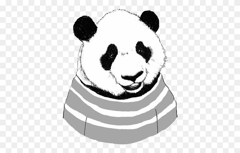 402x477 Панда Искусство, Млекопитающее, Животное, Гигантская Панда Png Скачать