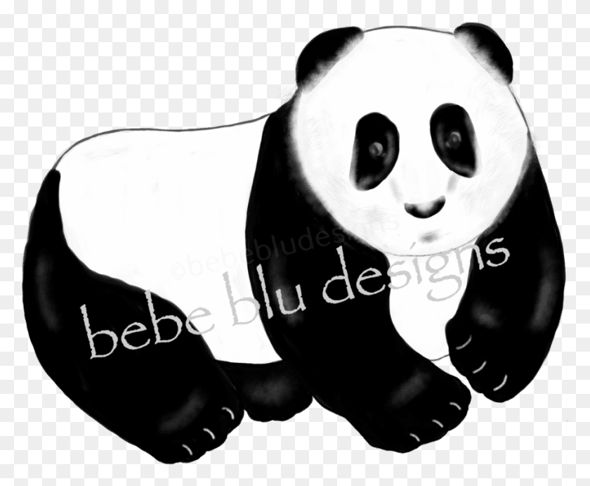903x731 Panda Bear Clipart, Hand, Mammal, Animal HD PNG Download
