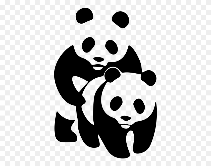 411x601 Panda Bear Decals World Wide Fund For Nature, Gray, World Of Warcraft HD PNG Download