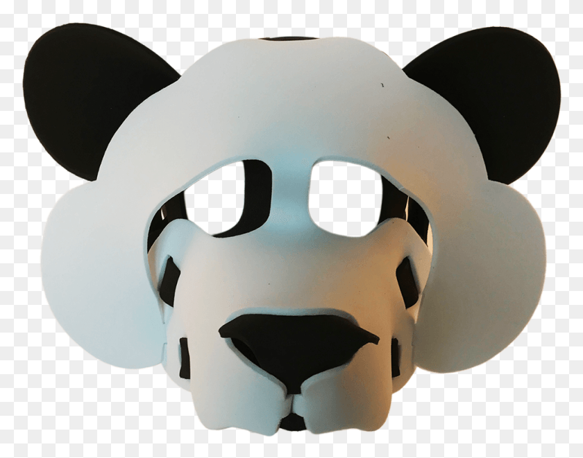 957x738 Panda Bear Masks Animal Figure, Helmet, Clothing, Apparel HD PNG Download