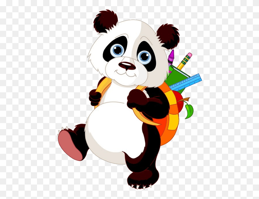 470x587 Panda Bears Cartoon Animal Images Free To, Toy, Plush, Snowman HD PNG Download