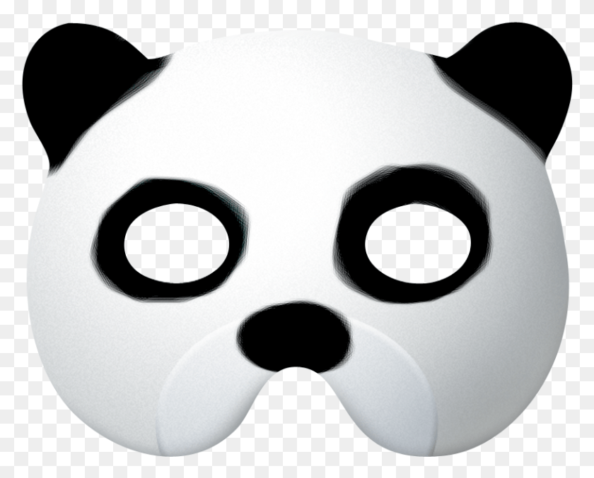 812x643 Panda Clipart Mask, Mouse, Hardware, Computer HD PNG Download
