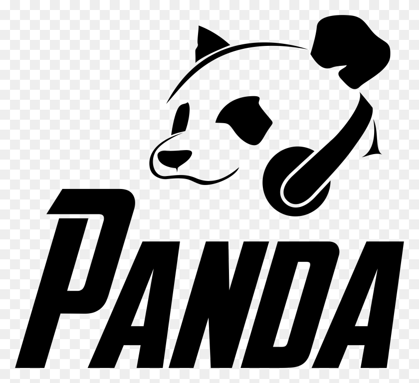 2640x2398 Panda Logo, Stencil, Symbol, Trademark HD PNG Download