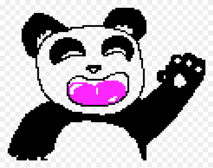 1141x881 Panda Smiling Cartoon, Pac Man, Logo, Symbol HD PNG Download