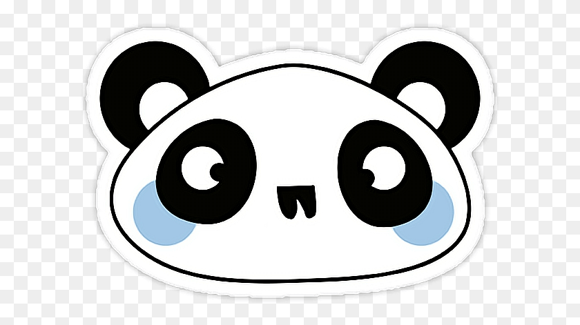611x411 Descargar Png / Etiqueta Engomada De La Panda Png