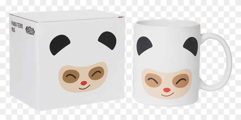 811x374 Panda Teemo Mug Coffee Cup, Cup, Giant Panda, Bear HD PNG Download
