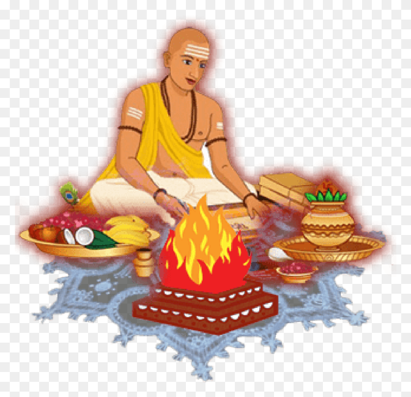 1401x1349 Pandit Puja, Worship, Person, Human HD PNG Download