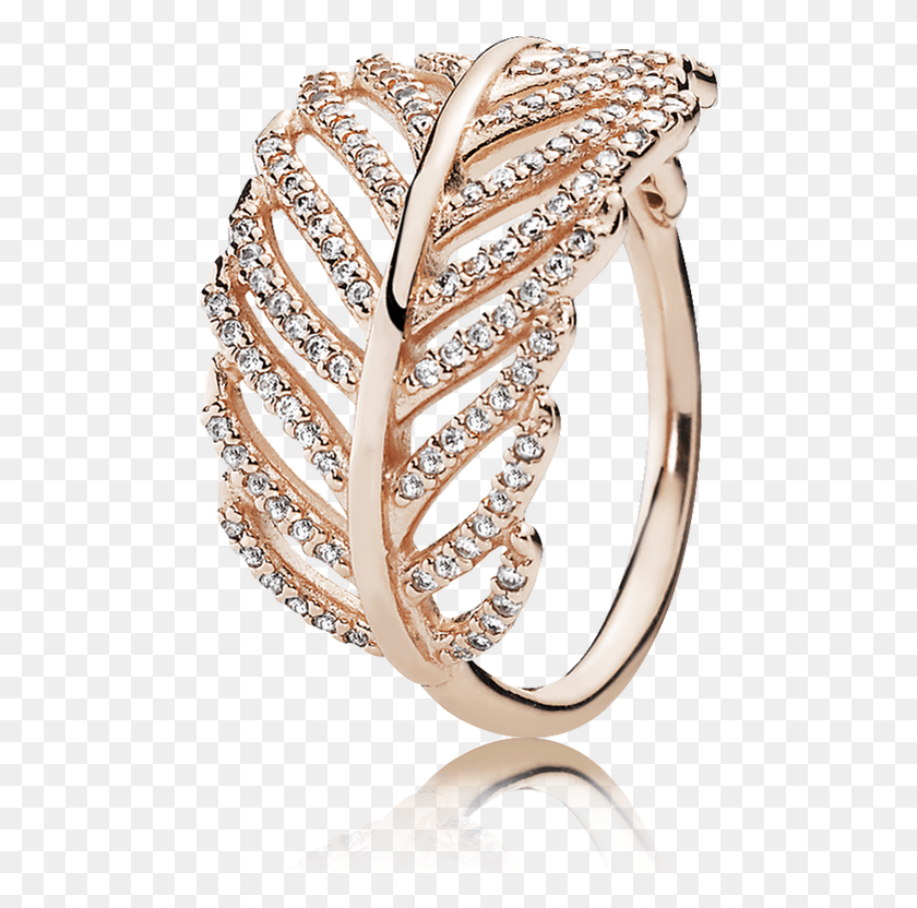 482x772 Pandora Light As A Feather Ring In Gold, Accessories, Accessory, Jewelry HD PNG Download