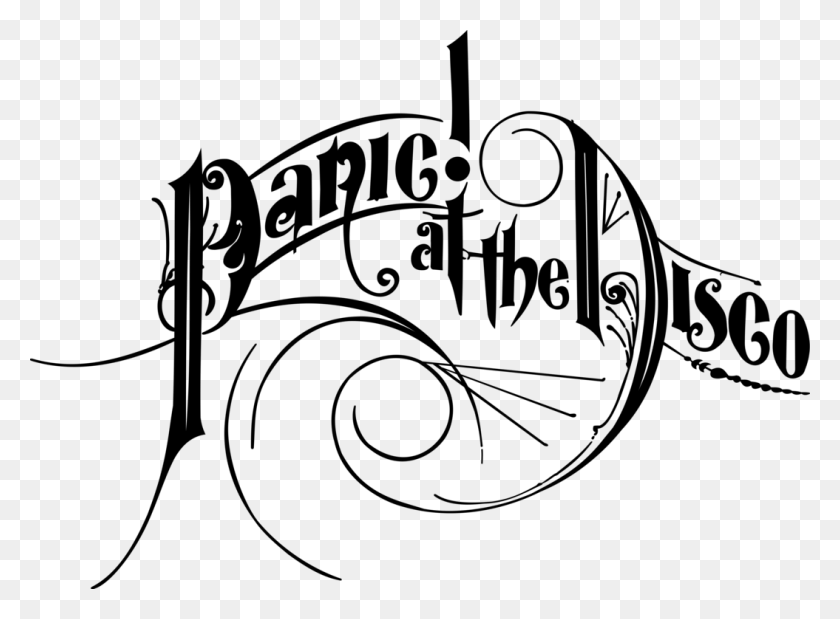 1055x757 Panic At The Disco Vices And Virtues Logo Vector By Panic At The Disco Written, Gray, World Of Warcraft HD PNG Download