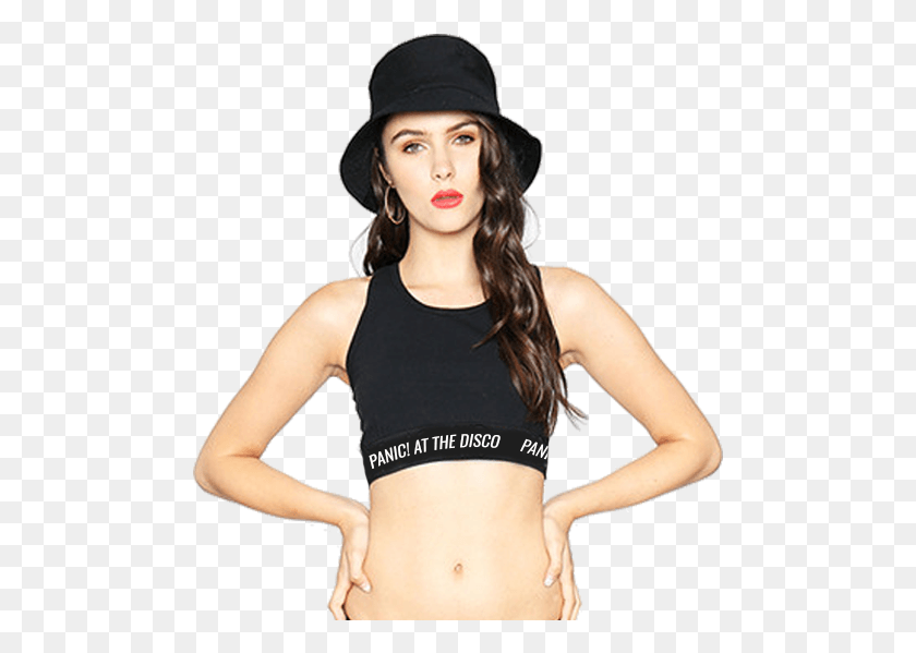 487x539 Panic At The Discoverified Account Panic At The Disco Bra, Clothing, Apparel, Person HD PNG Download