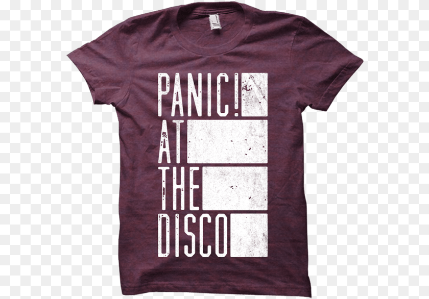 586x586 Panic Disco Shirt T Shirts Panic At The Disco, Clothing, T-shirt, Maroon Clipart PNG
