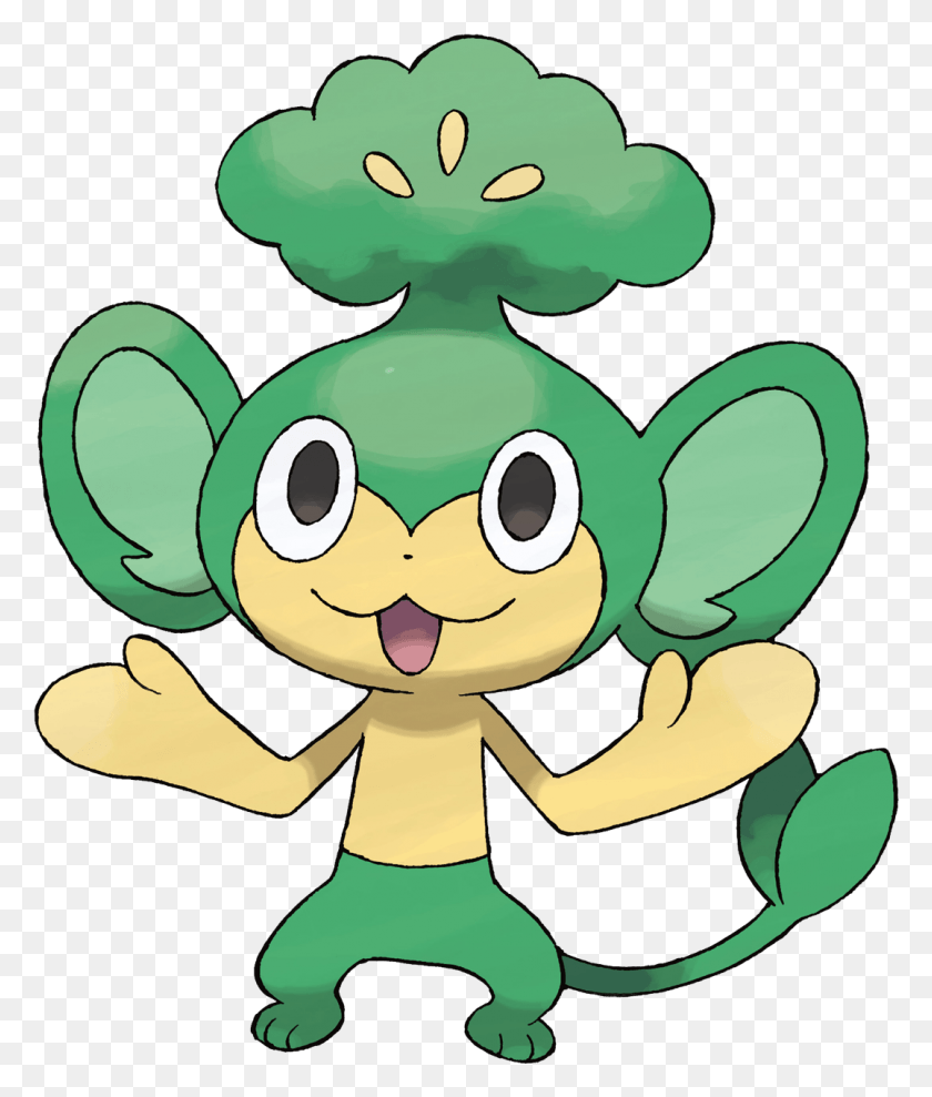 1075x1281 Pansage Pokemon Go, Эльф, Купидон, Игрушка Hd Png Скачать