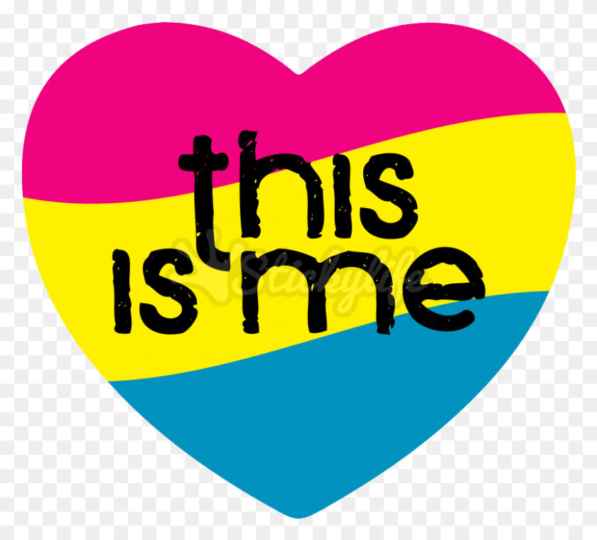 801x719 Pansexual, Heart, Plectrum, Text HD PNG Download