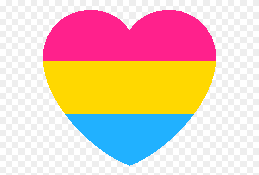 565x506 Pansexualheart Discord Emoji Pansexual Emoji, Heart, Balloon, Ball HD PNG Download