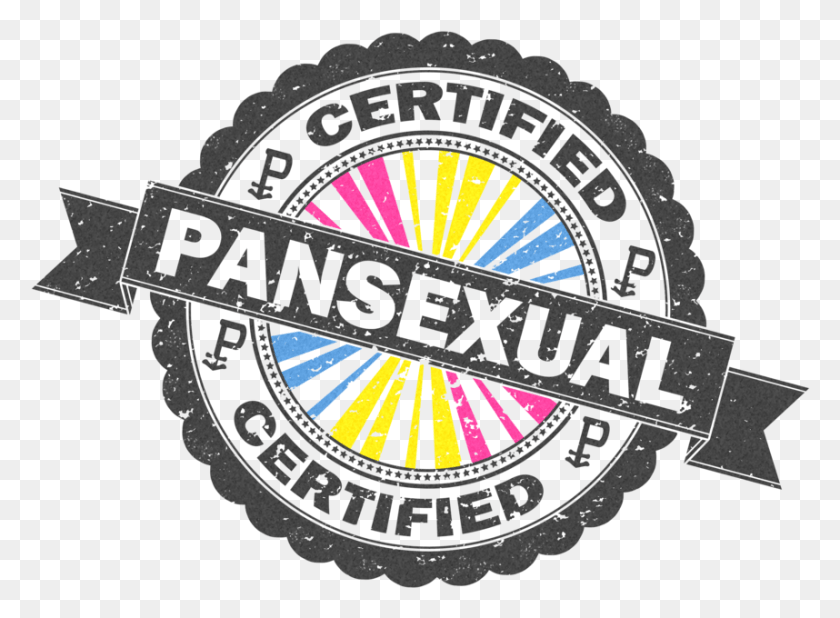 858x614 Pansexuality Logo Pansexual Pride Flag Image Portable Certified Lesbian, Symbol, Trademark, Emblem HD PNG Download