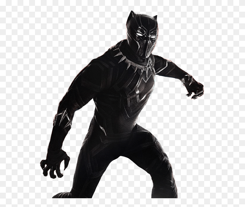 568x649 Pantera Negra Black Panther No Background, Ninja, Person, Human HD PNG Download