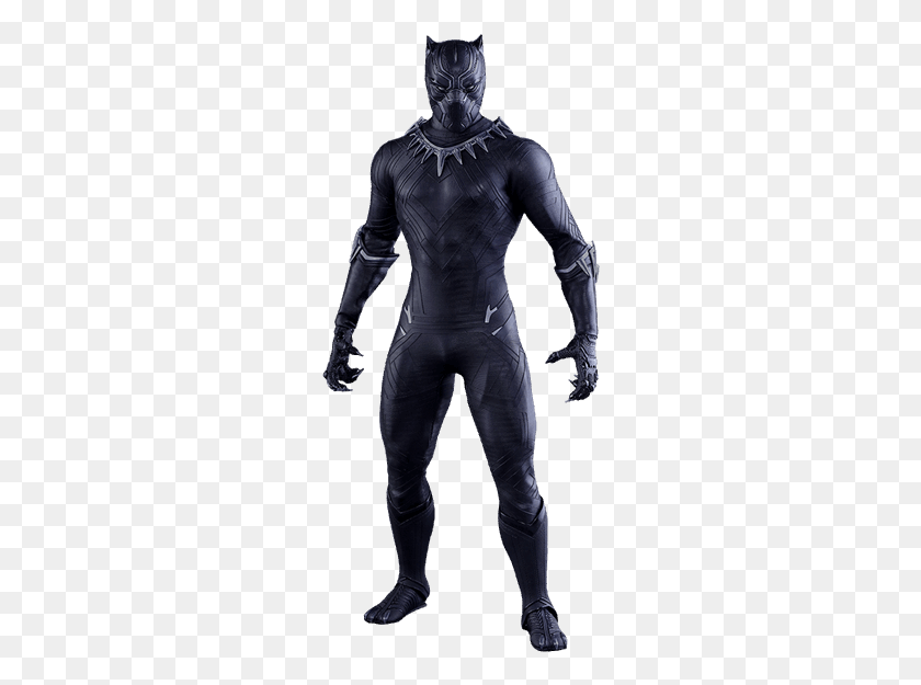 254x565 Pantera Negra New Black Panther Suit, Person, Human, Clothing HD PNG Download