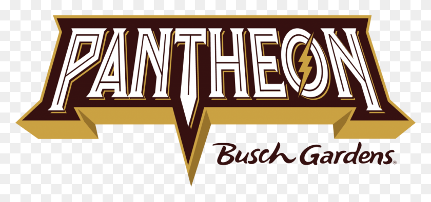 1024x441 Descargar Png Pantheon Busch Gardens Logo, Word, Texto, Alfabeto Hd Png