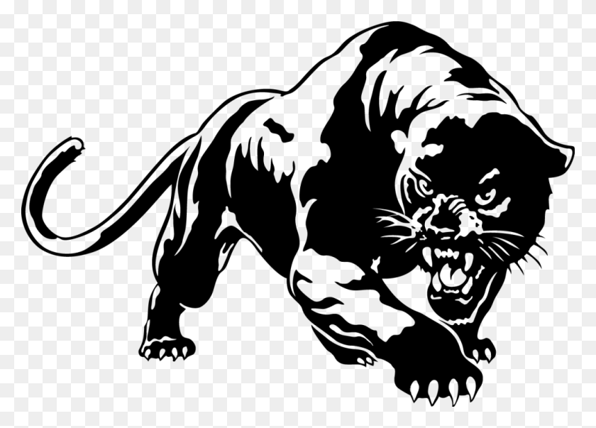 1024x713 Panther Picture Black Panther Animal Drawing, Gray, World Of Warcraft HD PNG Download