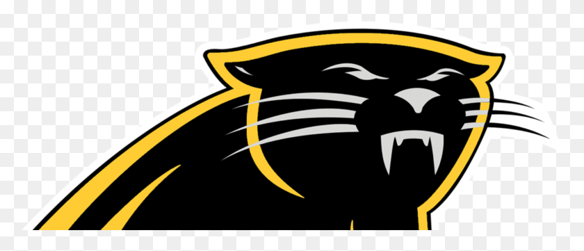 1723x665 Descargar Png Símbolo De Pantera Carolina Panthers Rosa Logotipo, Etiqueta, Texto, Marca Registrada Hd Png