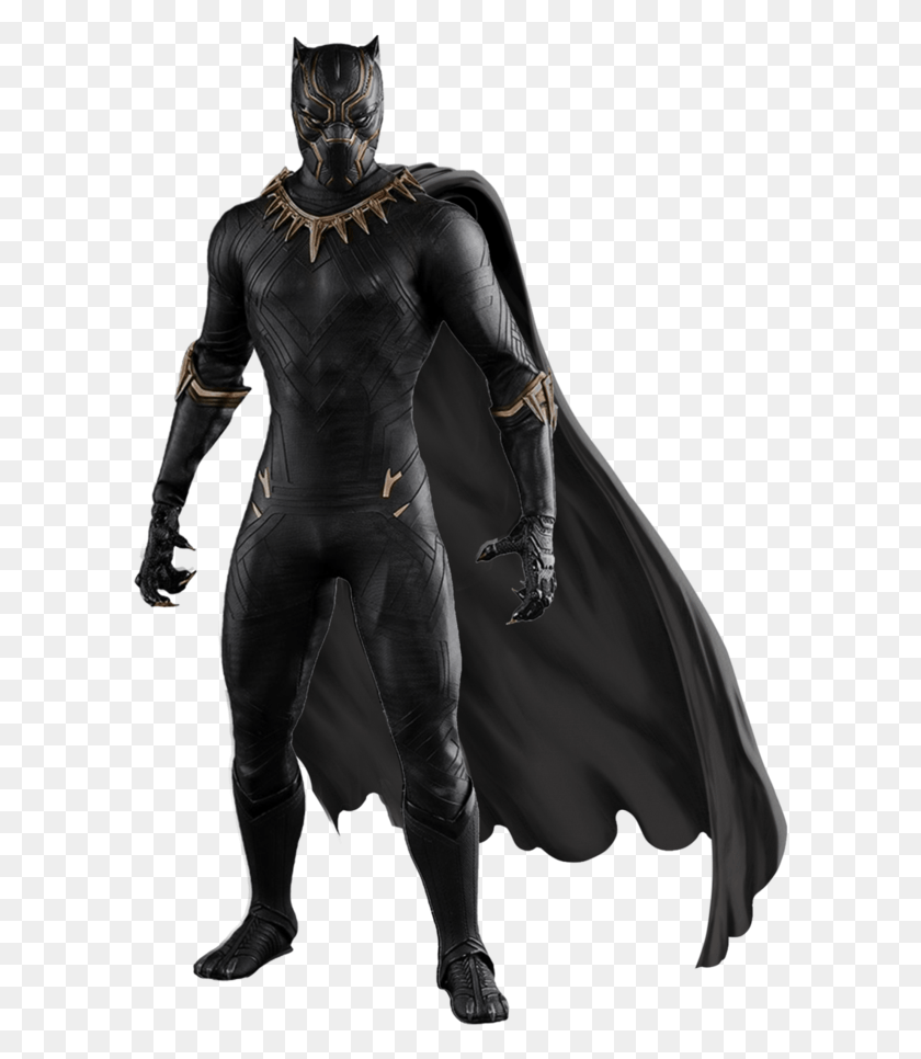599x906 Panther Transparent Black Panther Full Body Costume, Clothing, Apparel, Sleeve HD PNG Download