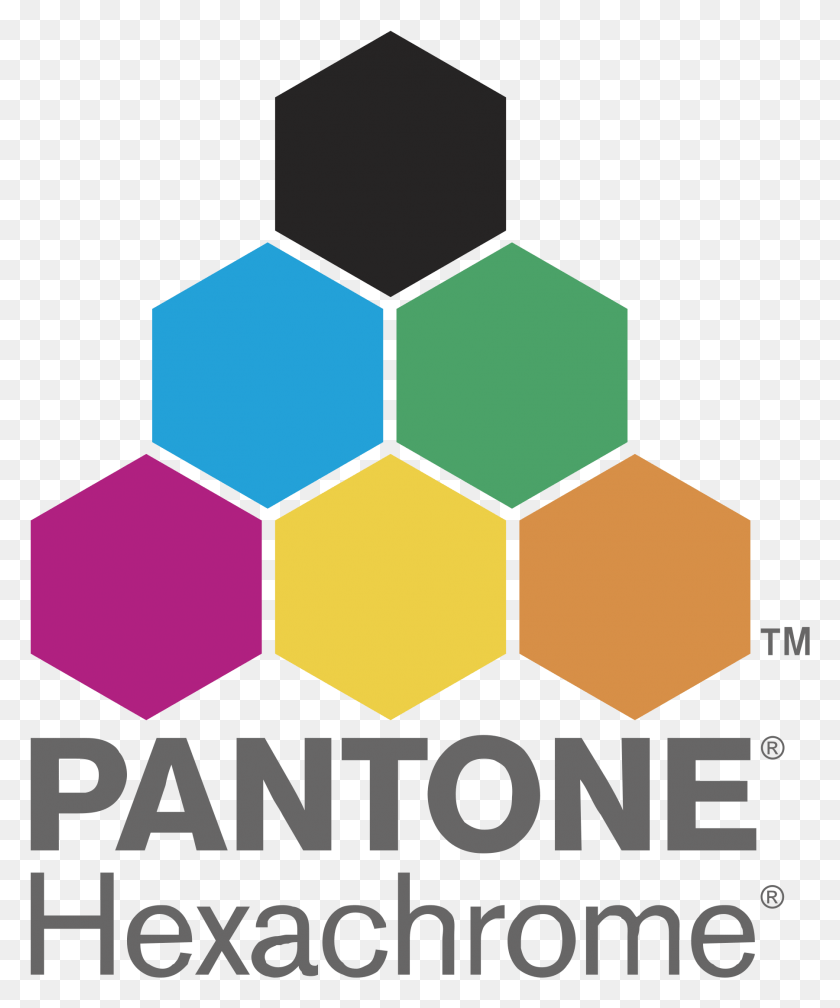 1801x2191 Pantone Hexachrome Logo Transparent Pantone Hexachrome, Pattern, Word, Honey HD PNG Download
