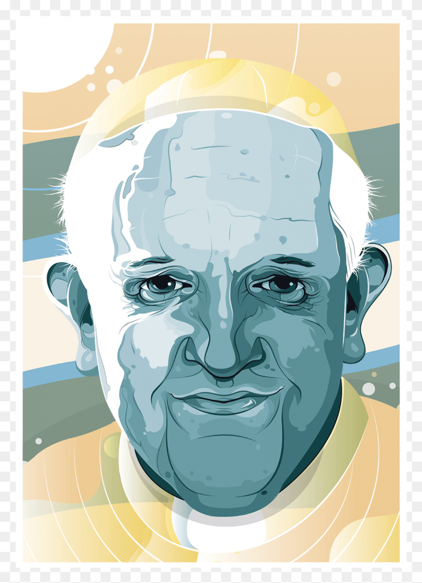 814x1151 Papa Francisco Pope Francis Illustration, Head, Face HD PNG Download