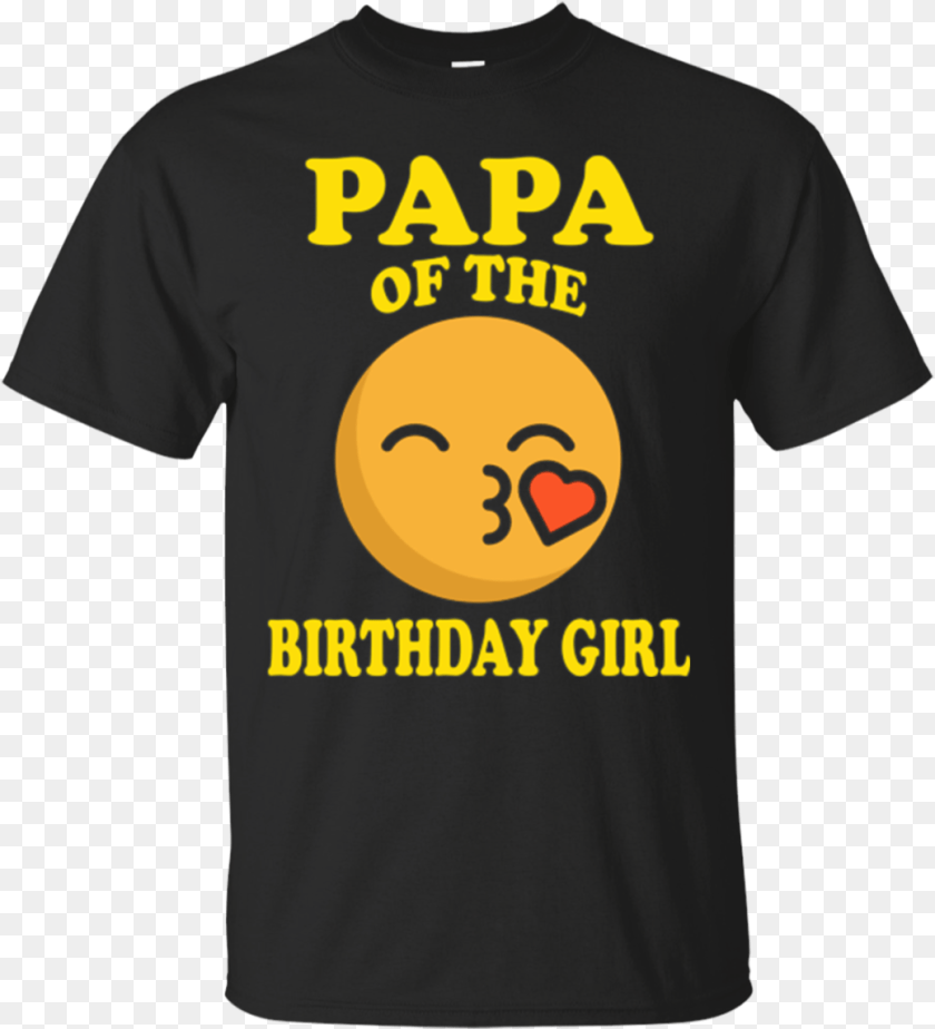1039x1143 Papa Of The Birthday Girl Emoji T Shirt Gift Active Shirt, Clothing, T-shirt PNG