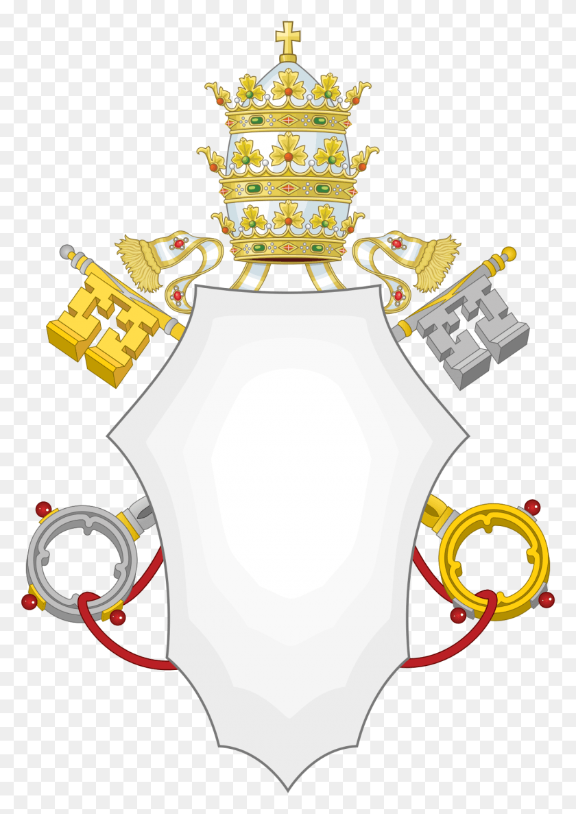 1200x1734 Papal Coat Of Arms Template, Jewelry, Accessories, Accessory HD PNG Download