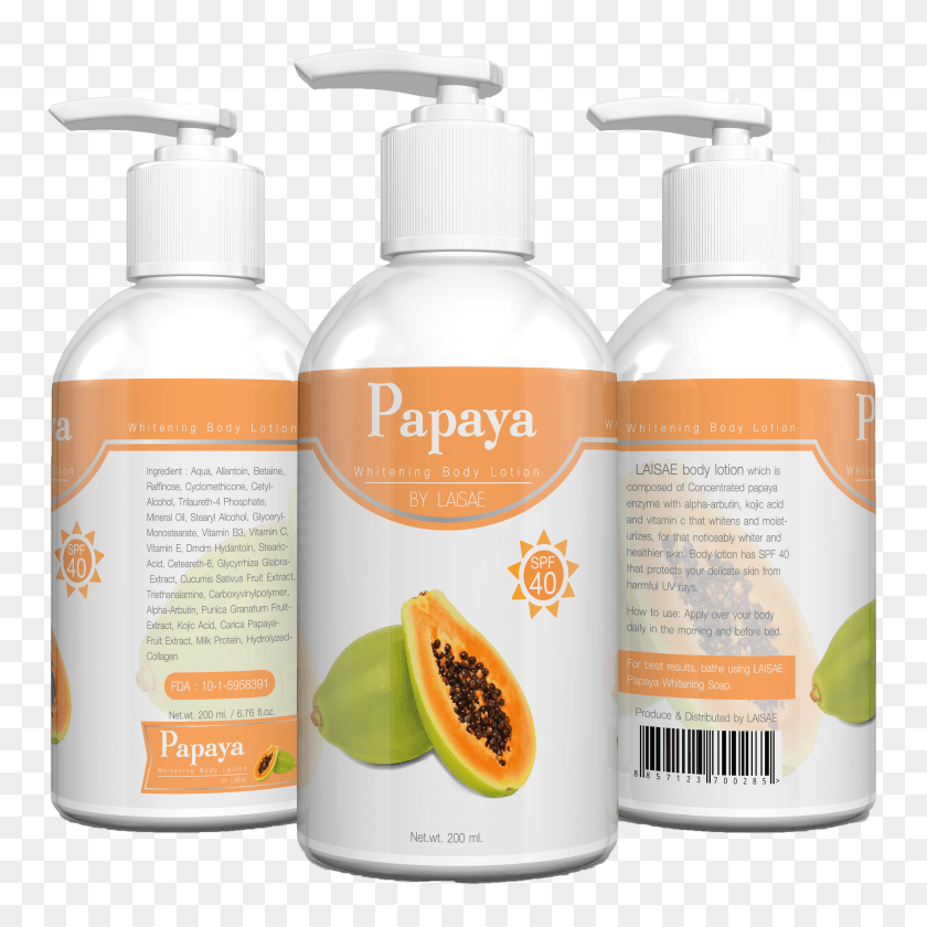 3096x3096 Papaya Whitening Body Lotion Spf Papaya Whitening Body Lotion, Bottle, Shampoo, Label HD PNG Download