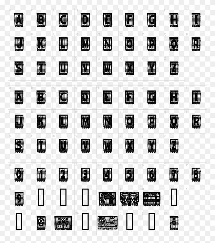 992x1130 Papel Picado Font Font Champ, Text, Number, Symbol HD PNG Download