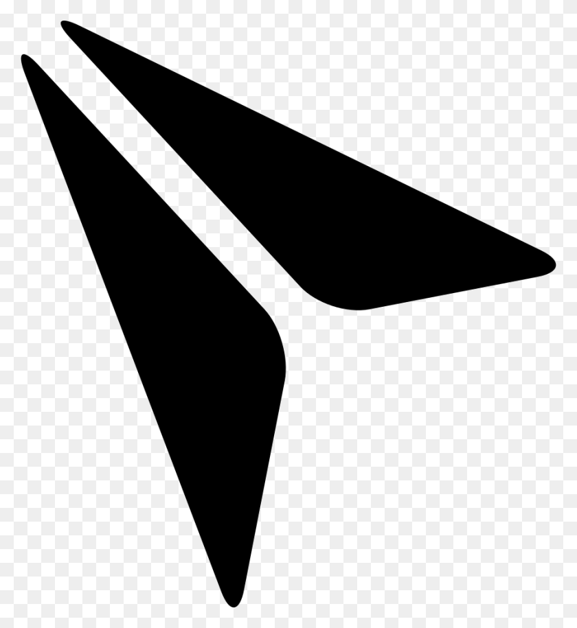 894x980 Paper Airplane Comments Black Mouse Pointer, Triangle, Text, Symbol HD PNG Download