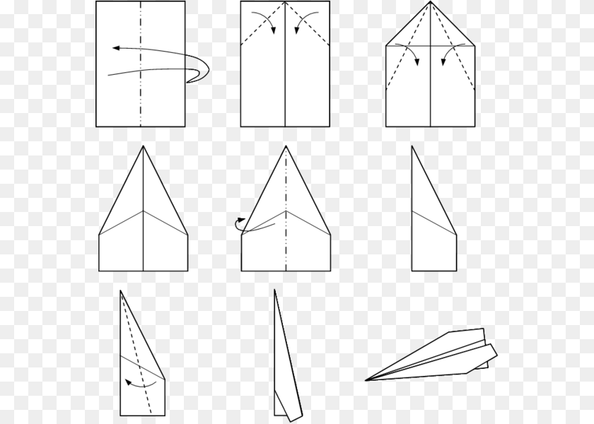 571x600 Paper Airplane Make A Paper Plane That Goes Far, Boat, Sailboat, Transportation, Vehicle Sticker PNG