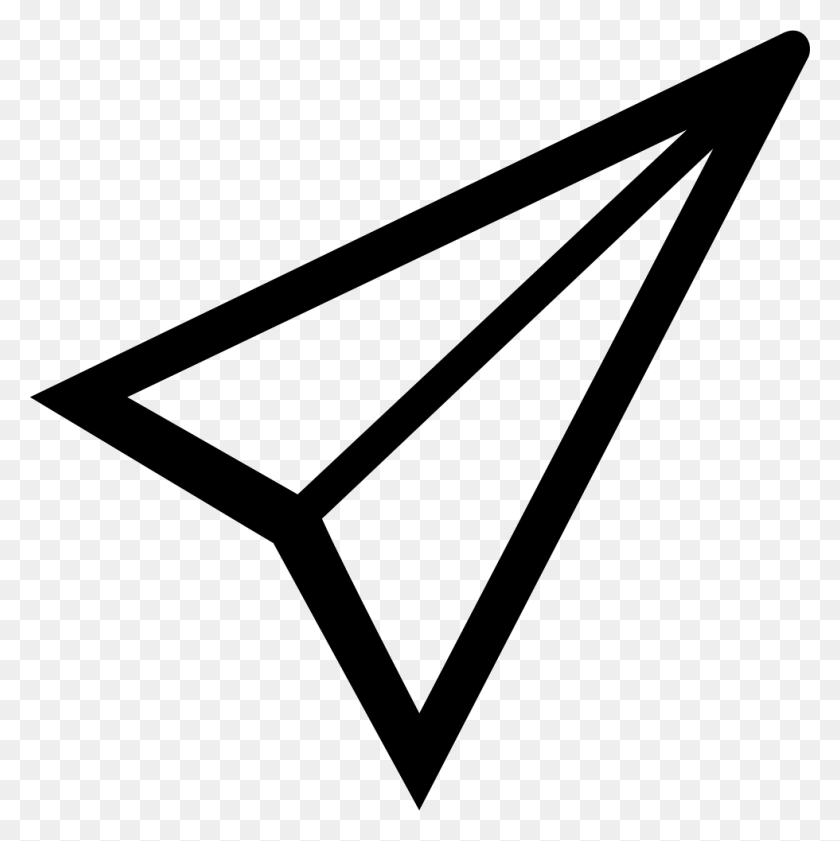 980x982 Paper Airplane Outline Comments Paper Airplane Outline, Triangle, Symbol, Star Symbol HD PNG Download