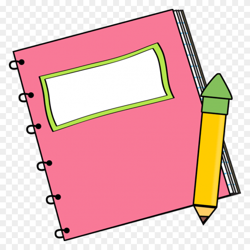 1024x1024 Paper Back School Clipart Pink Notebook Clipart Transparent Background, File Binder, File Folder, Text HD PNG Download